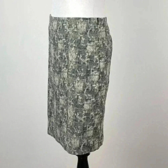 MM Lafleur noho crackle pencil skirt 2 black cream - Picture 5 of 8